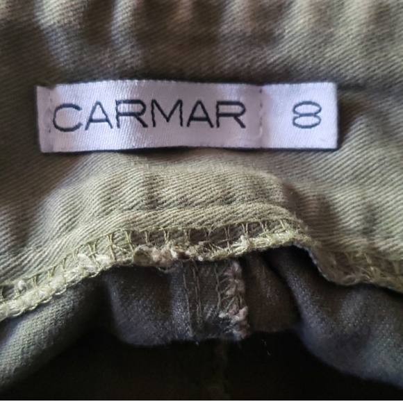 Carma Green Distressed Cargo Jeans Size 25 - Picture 9 of 13